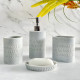 Ceramic Bathroom Set - 4 Pcs